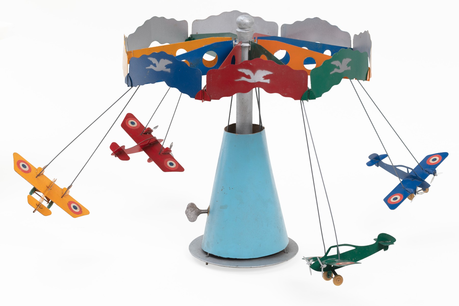 Carrusel de cuatro aviones