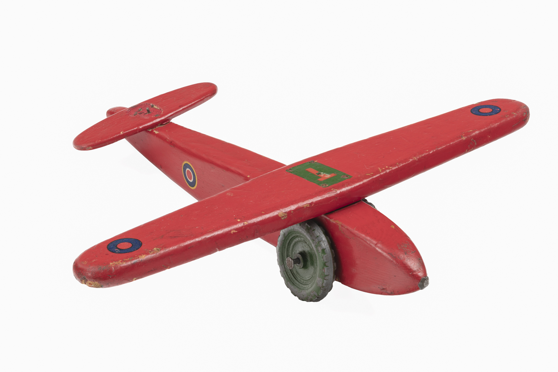 Red monoplane