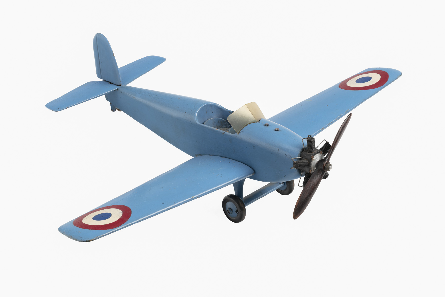 Monoplan biplace bleu